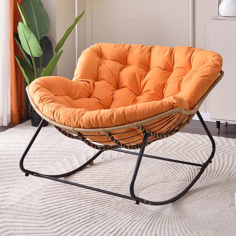 Modern Simple Style Alloy Rocking Chair Couch with Scratch-defiant Cushioned Upholstery thumbnail 5