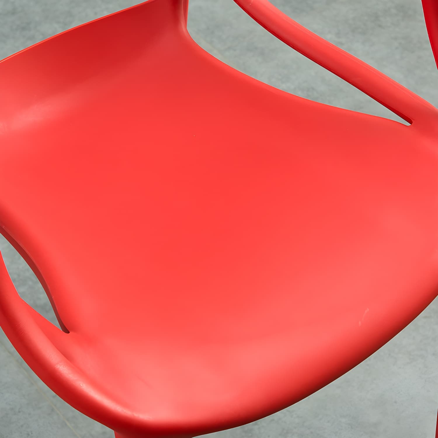 Open Back Dining Arm Chair Modern Indoor-Outdoor Plastic Chair thumbnail 15