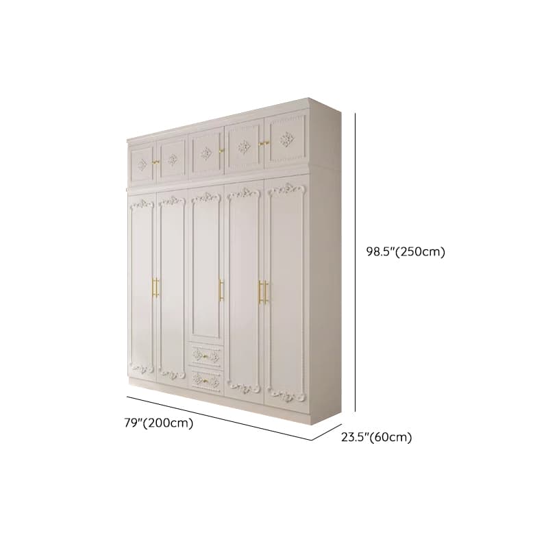 White Simple Timber Wardrobe Closet Soft Close Drawer Soft Close Door Interior Shelves thumbnail 18