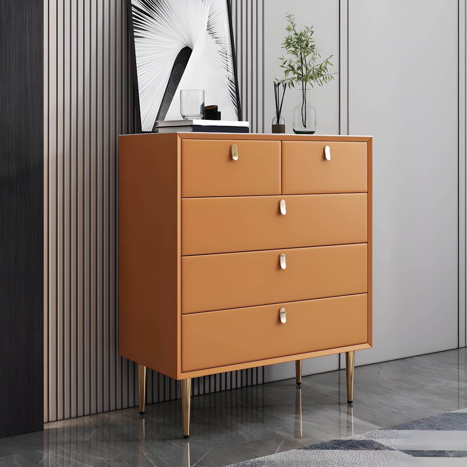 15.6-inch W Storage Chest Classic Glam Dresser with 5/6/7/9 Drawers thumbnail 10