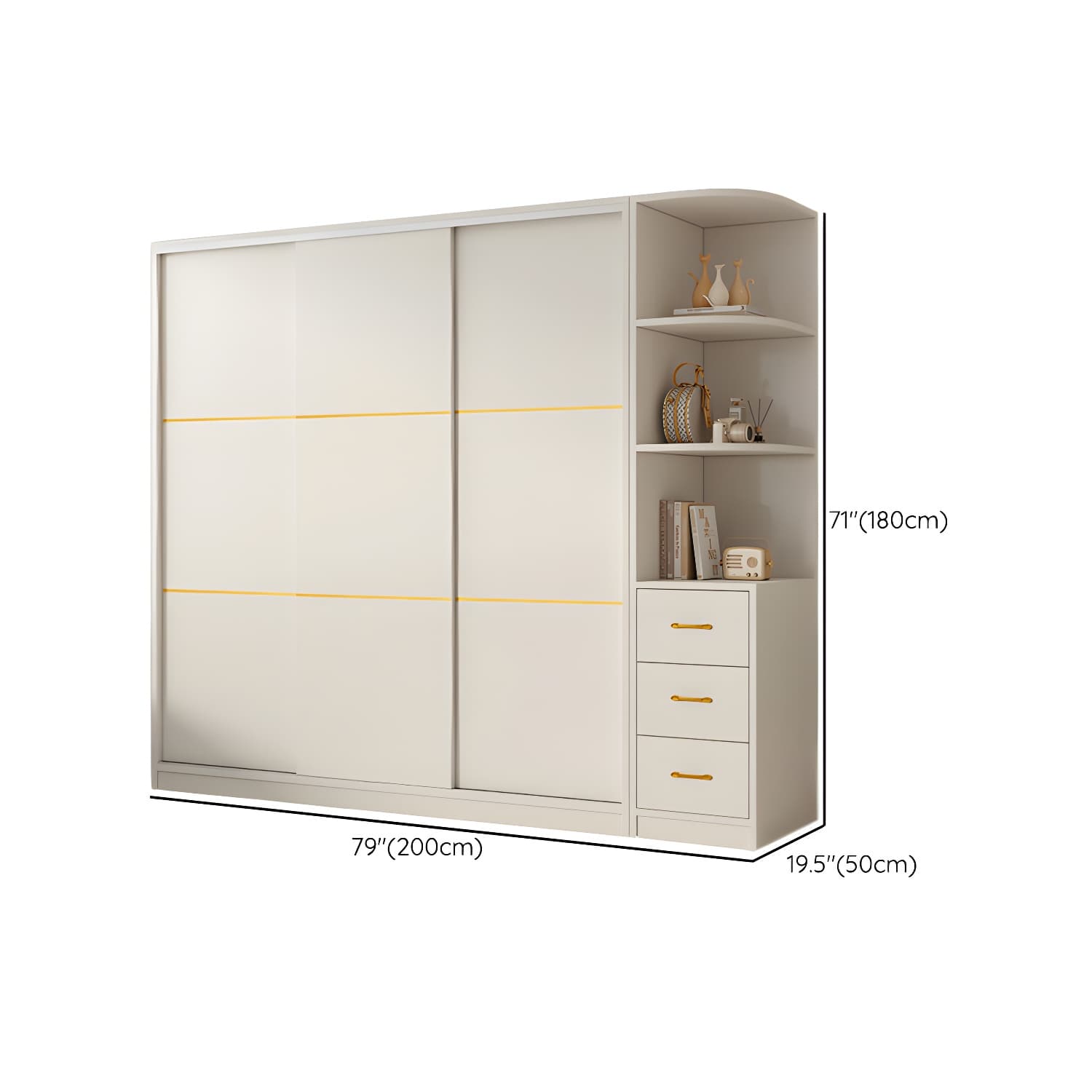 Spacious White Wardrobe Armoire with Shelves and Clothing Rod - Your Perfect Closet Solution thumbnail 27