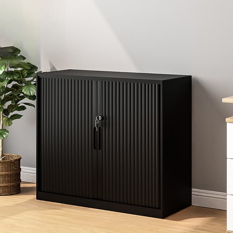 Steel Detached Rainproof Lockable Accent Cabinet with Sliding Door thumbnail 1