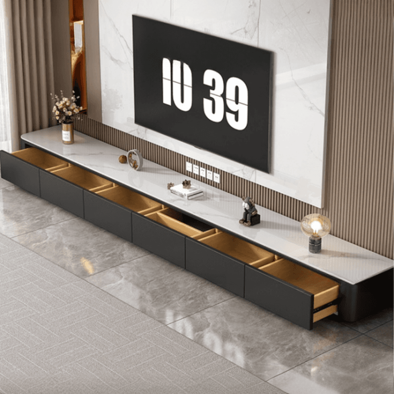 Modern Stone TV Stand with 4 Drawers/3 Drawers/6-Drawer and Cable Management thumbnail 6
