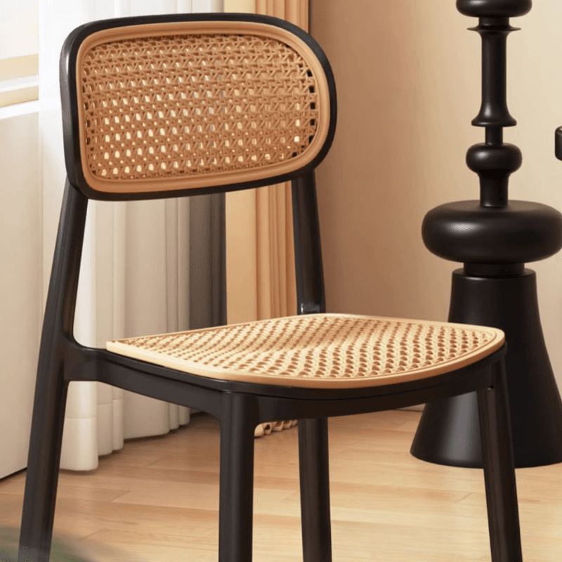 Contemporary Side Chair with Uncovered Back, Cocoa/Sage/Wood Grain Synthetic Legs thumbnail 8