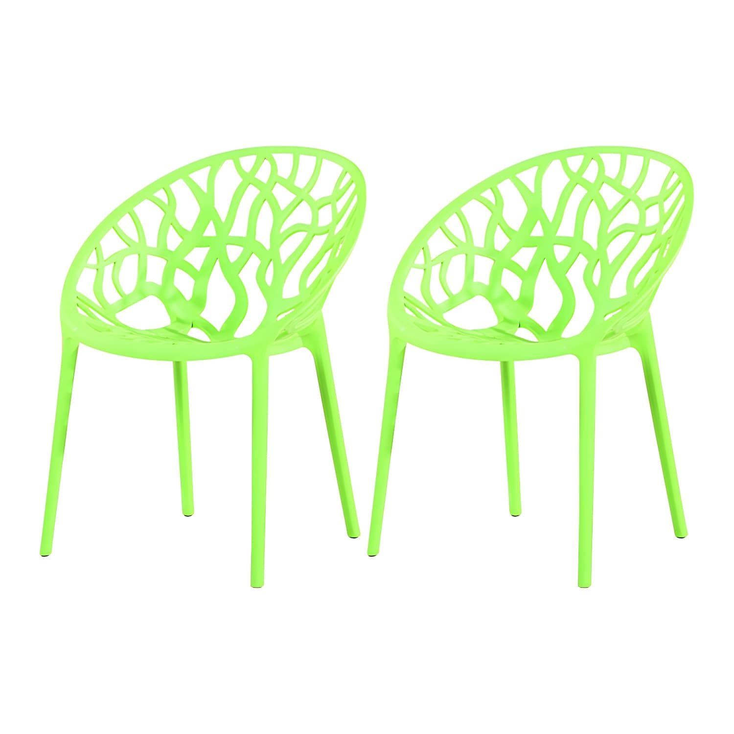 Contemporary Plastic Dining Room Chairs Armless Open Back Dining Side Chair for Restaurant thumbnail 3