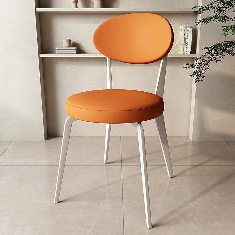 Dining Room Open Back Upholstered Dining Side Chair with Metal Frame thumbnail 5