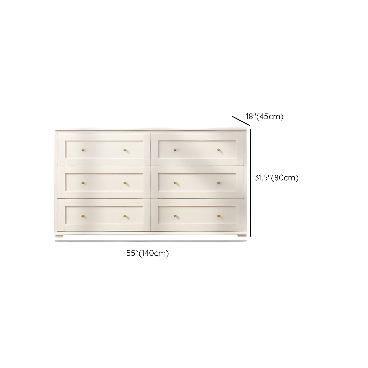 Modern Horizontal Double Dresser Birch Wood Storage Dresser for Bedroom - image 18