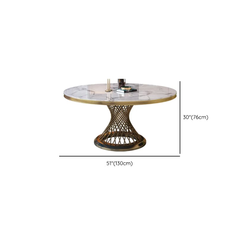 Art Deco Marble Stone Dining Table Set Available for 4, 6, or 8 People thumbnail 10