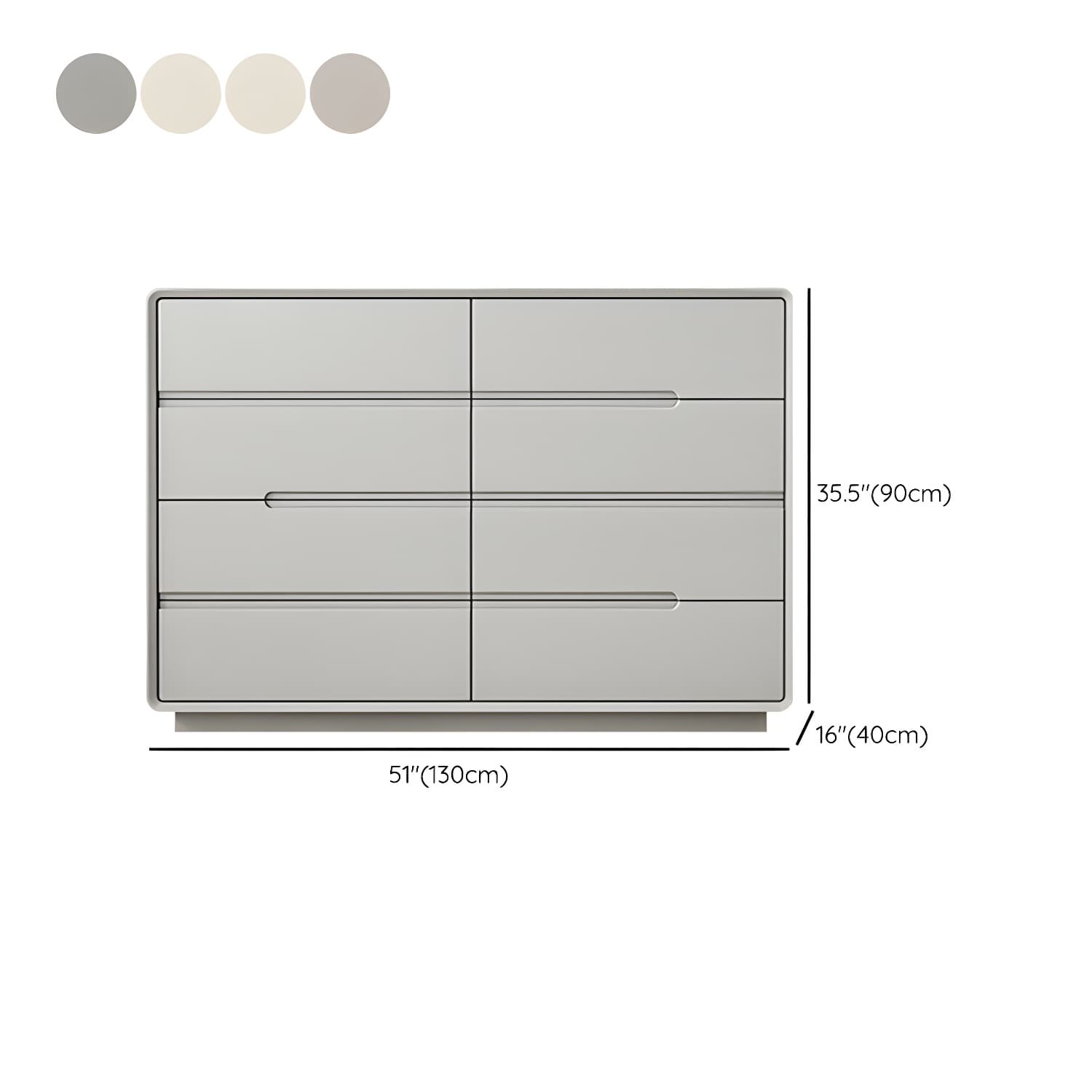 Light Oak Modern Dresser with Solid Wood Construction and Soft-Close Drawers thumbnail 18