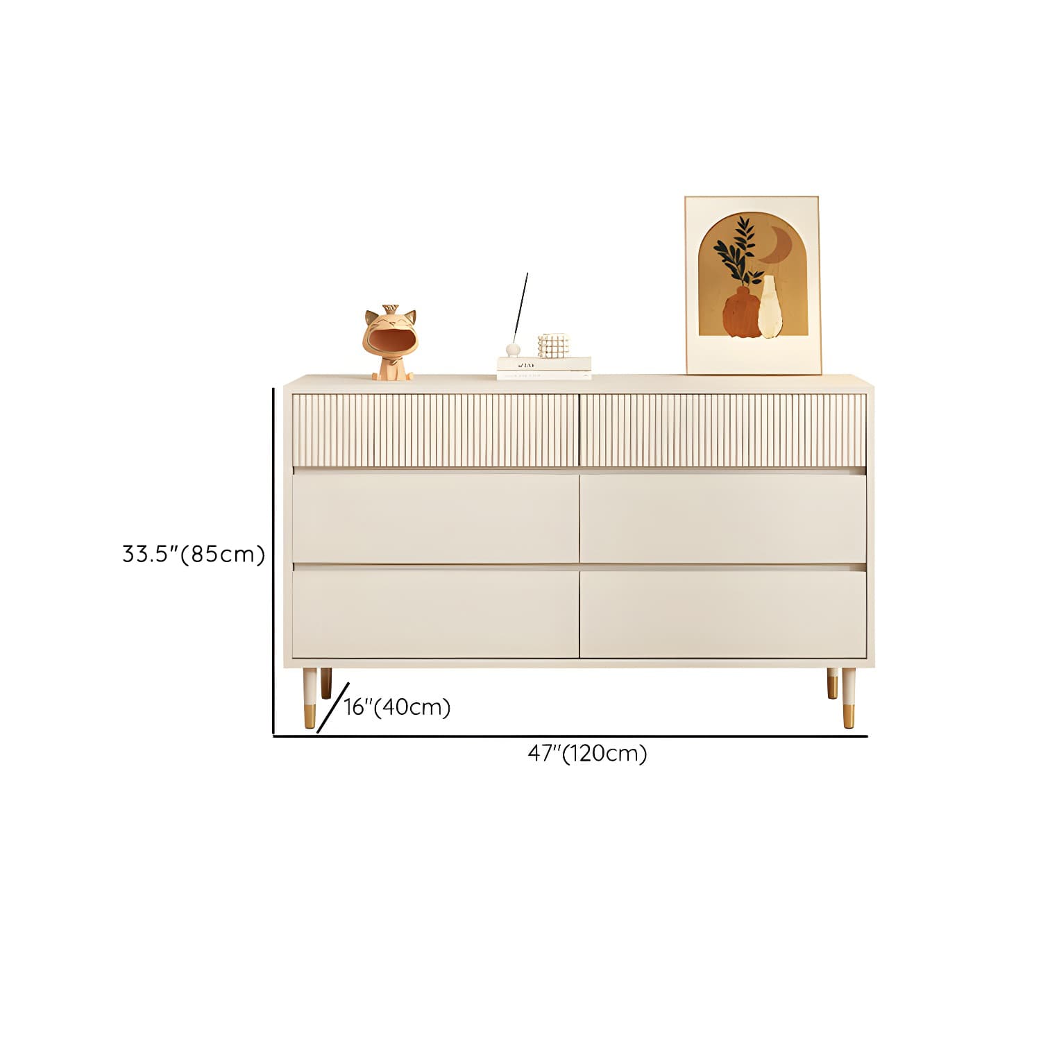 Stylish Wood Double Dresser with Soft Close Drawers - Organize Your Bedroom in Style - image 14