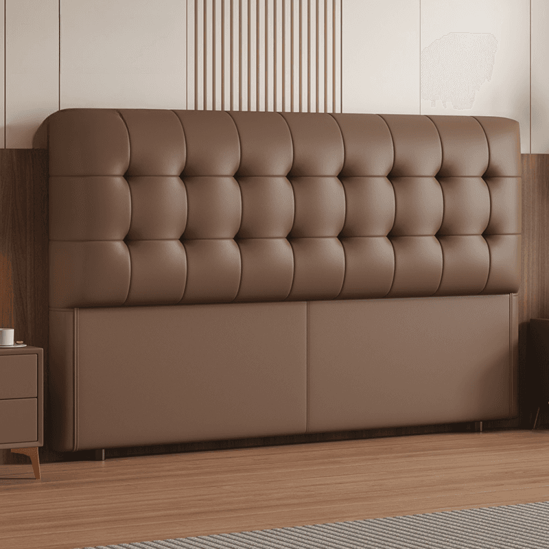 Trendy Panel Headboard with No Distressing, Piled Tufted Rectangle Design for King/Queen/Full Bed, Featuring Sponge Upholstery and Standard Height thumbnail 4