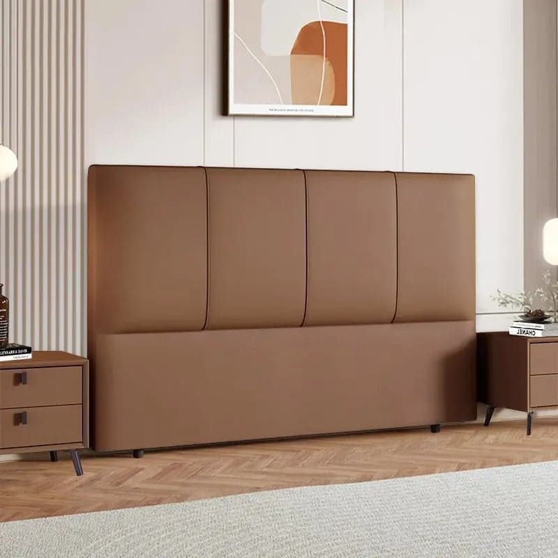 Modish Panel Headboard in Pine Wood with No Distressing, Rectangle Shape for King/Queen/Full Bed, Featuring Sponge Upholstery and Standard Height thumbnail 2