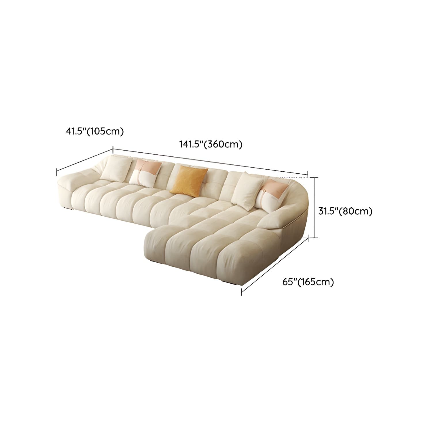 Comfortable Polyester Blend Showcase Sectional Sofa for Contemporary Home Decor thumbnail 24