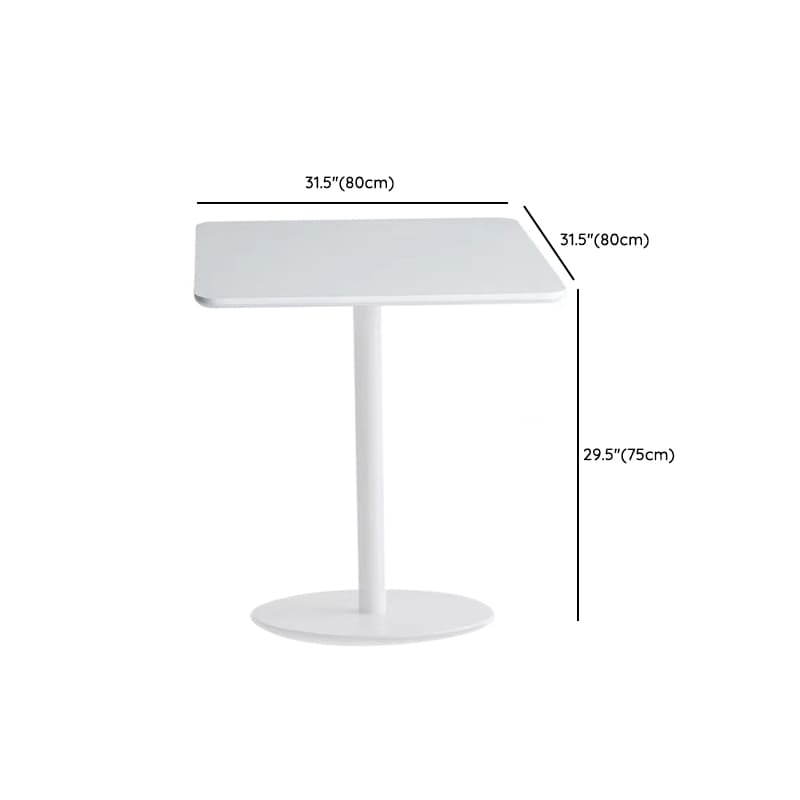 Circular-shaped/Square Standard Height Dining Table for 2 People with Fixed Table Top in a Minimalist Style thumbnail 18