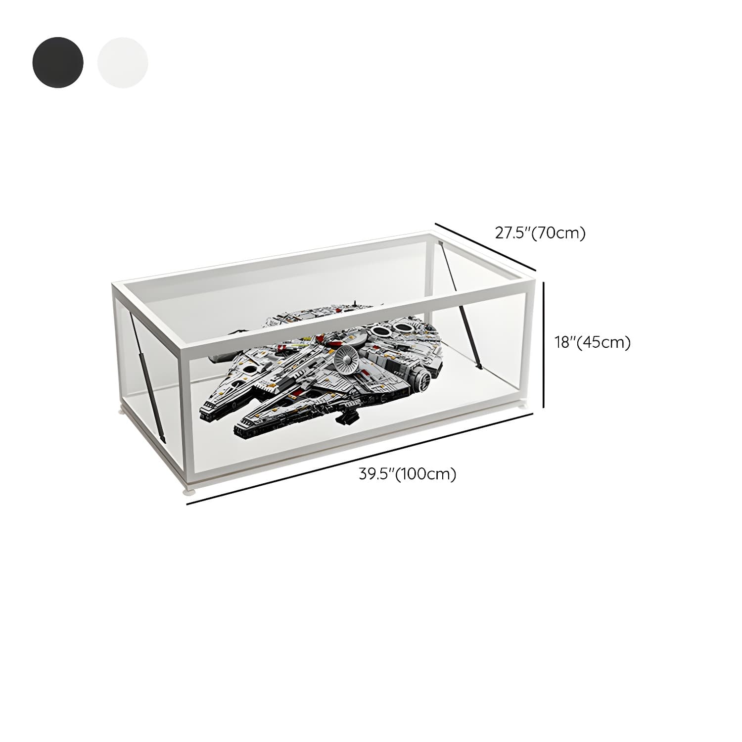 Rectangle Glass Top Coffee Cocktail Table Tranparent Contemporary with Metal Base thumbnail 21