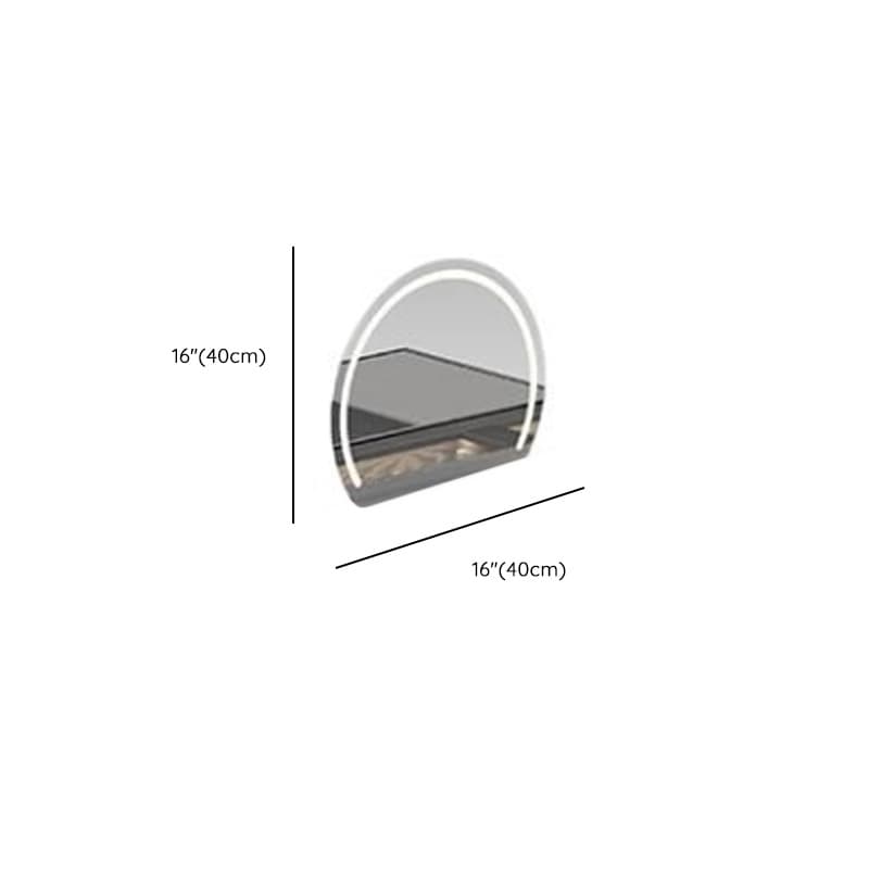 Multi-Purpose Tan Vanity Set with Lighting, Scalable 2-in-1 Adjustable Touch and Brightness thumbnail 14