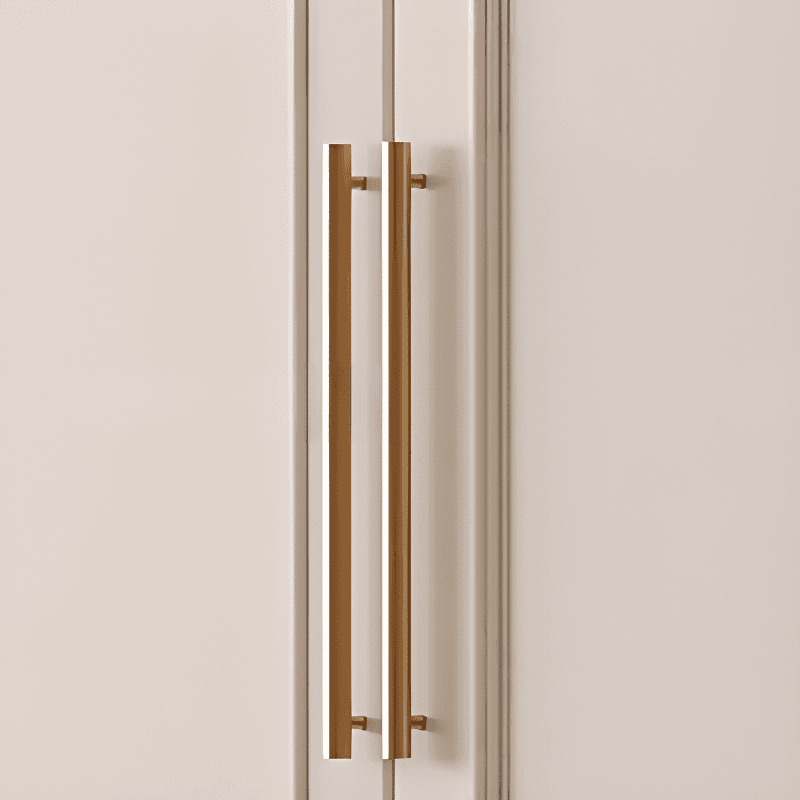 White Casual Wood Independent Armoire Cabinet with Compartments, Soft Close Door, and Interior Shelves thumbnail 6