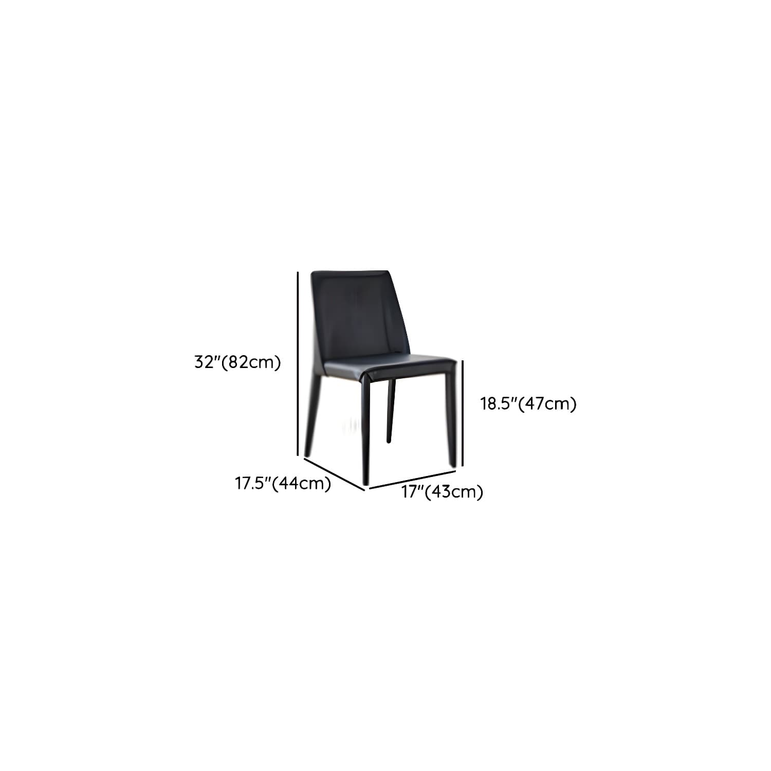Elegant Industrial Style Dining Set in Black - 7 Piece with Metal Material thumbnail 15