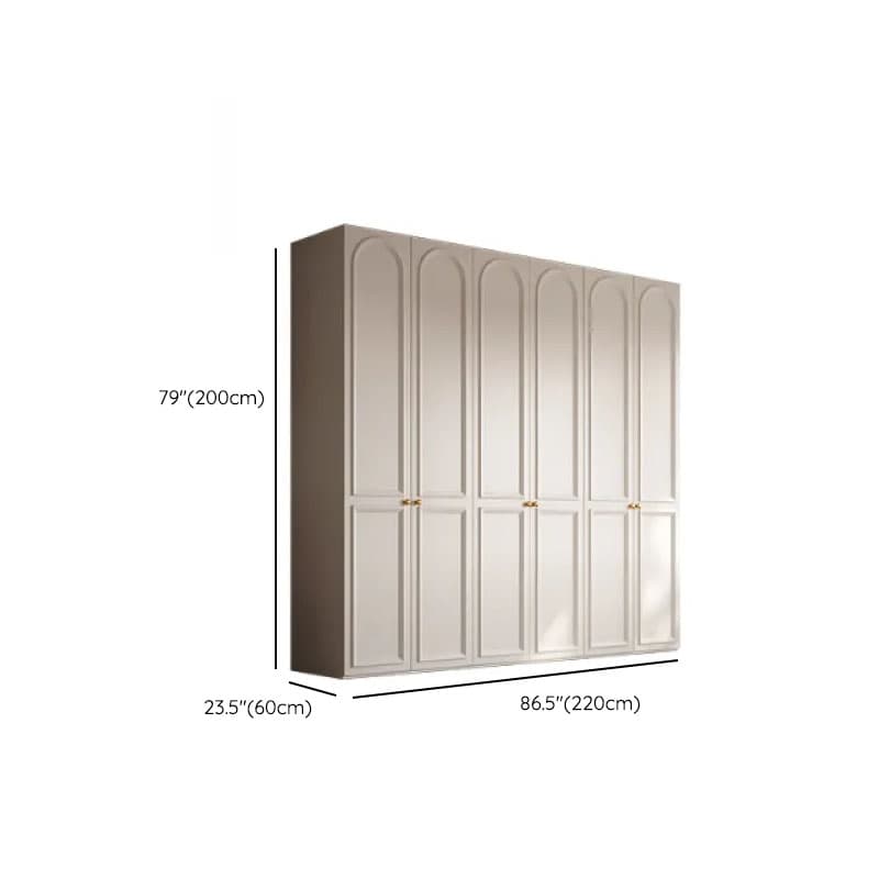 White Casual Wood Independent Armoire Cabinet with Soft Close Drawer, Soft Close Door, and Interior Shelves thumbnail 15