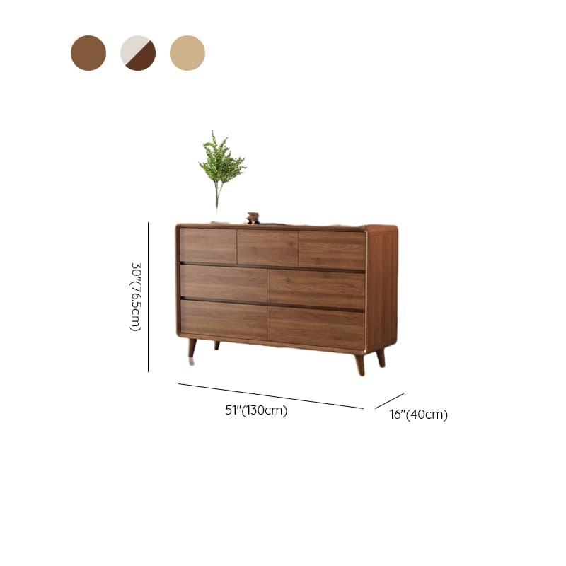 Modern Natural Wood Double Dresser/Bachelor Chest with 9 Drawers/7 Drawers/8 Drawers, Horizontal/Vertical Orientation - image 29