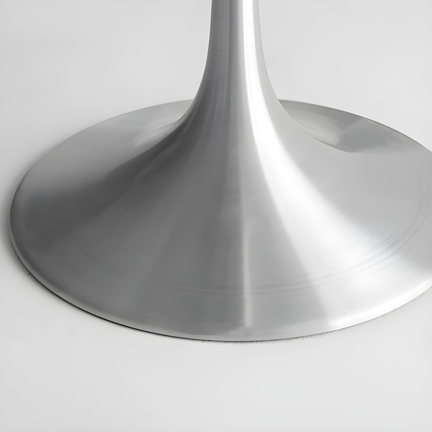 Metal Modern Round Dining Table Marble Top Indoor Table with Tulip Base thumbnail 6