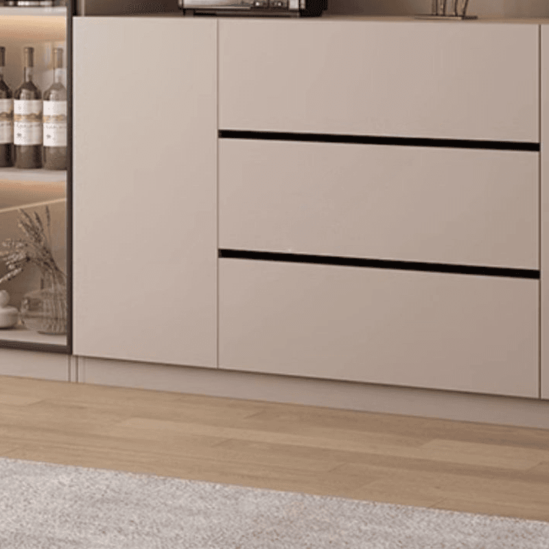Wide/Standard/Narrow Modern Timber 3 Drawers 2 Shelves/3 Shelves/1 Shelf Glass Doors Pantry Hutch Sideboard thumbnail 9
