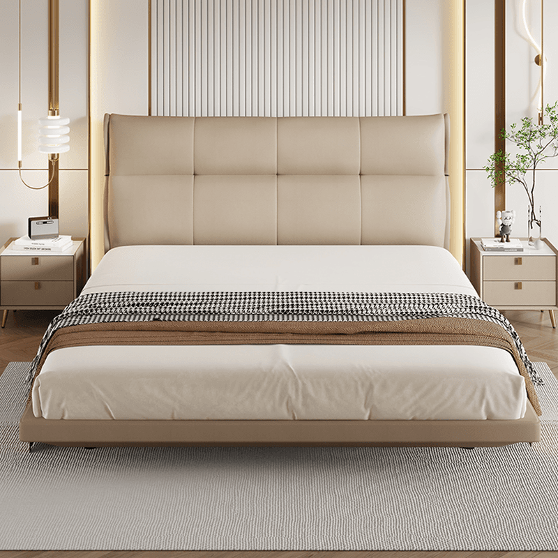 Art Deco Style Panel Headboard with No Distressing, Decorative-stitched Tufting, Rectangle Shape for Queen/Full/Twin XL Bed, Sponge Upholstery Fill, Standard Height thumbnail 8