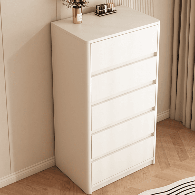 White Trendy Timber Console Dresser/Semainier with 6/8/3 Drawers in Horizontal/Vertical Orientation thumbnail 4