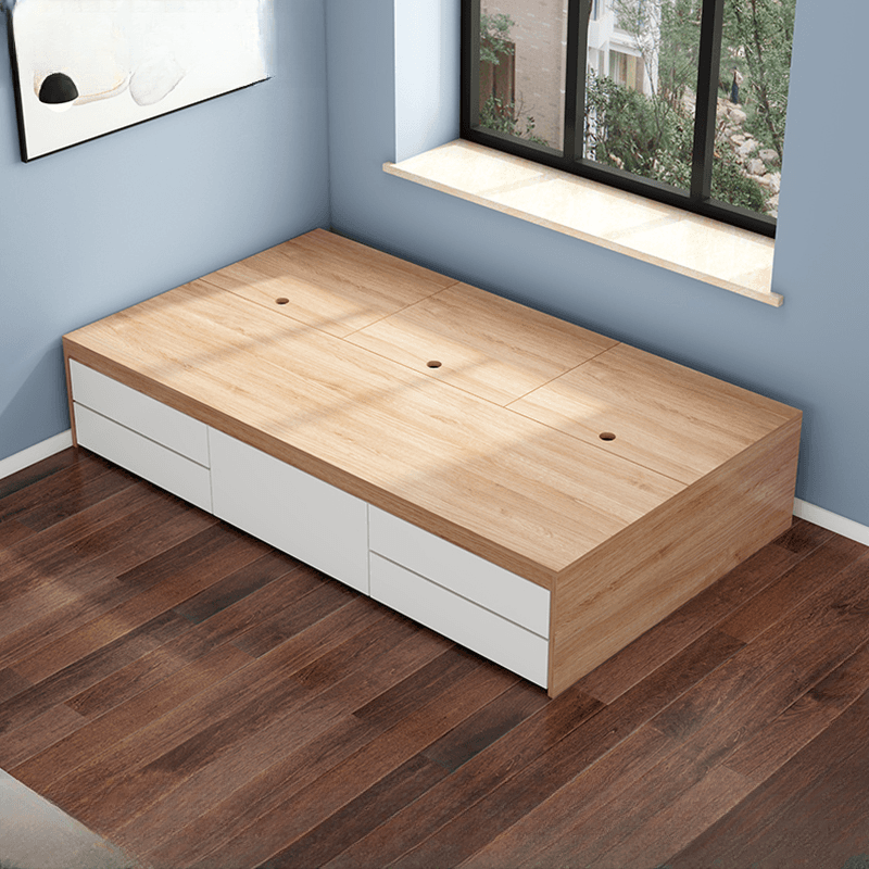 Trendy Oak Wood Tatami Bed Perfect for Living Room Use thumbnail 5
