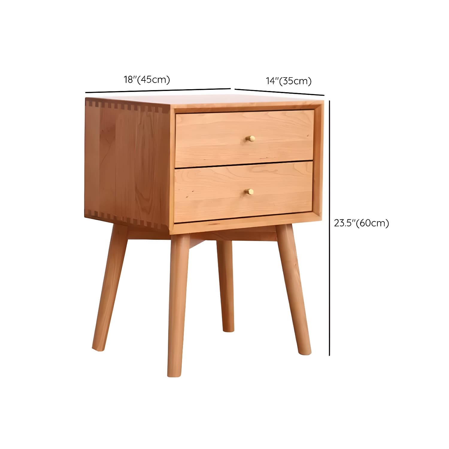 Modern Brown Wood Dresser with Drawers and Gold Metal Handles thumbnail 15