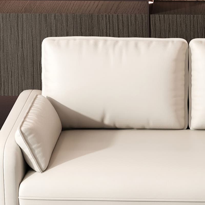 Modern Solid Color Loveseat with Square Arm and Wide Pillow Back for Living Spaces thumbnail 13