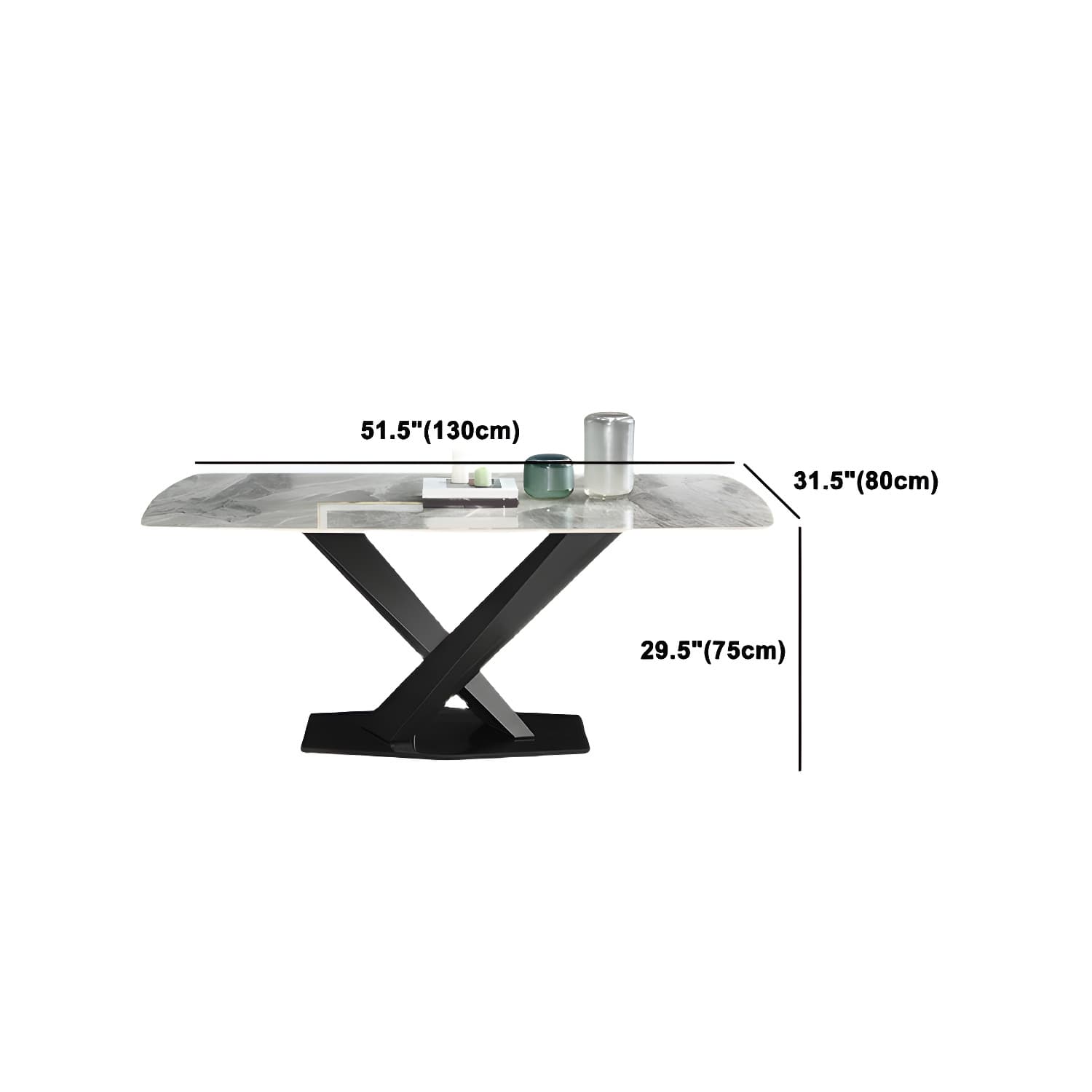 Modern Sintered Stone Top Dining Set Rectangular 1/4/5/7 Pieces Dining Area Table Set thumbnail 12