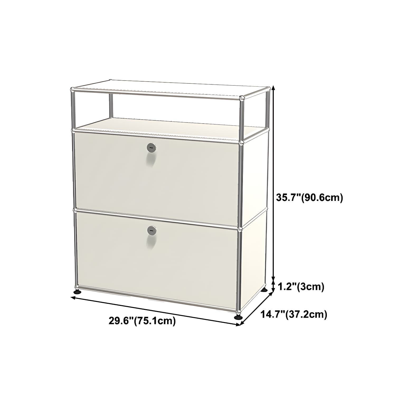 Modern Storage Sideboard Metal Sideboard with Drawer for Home thumbnail 15