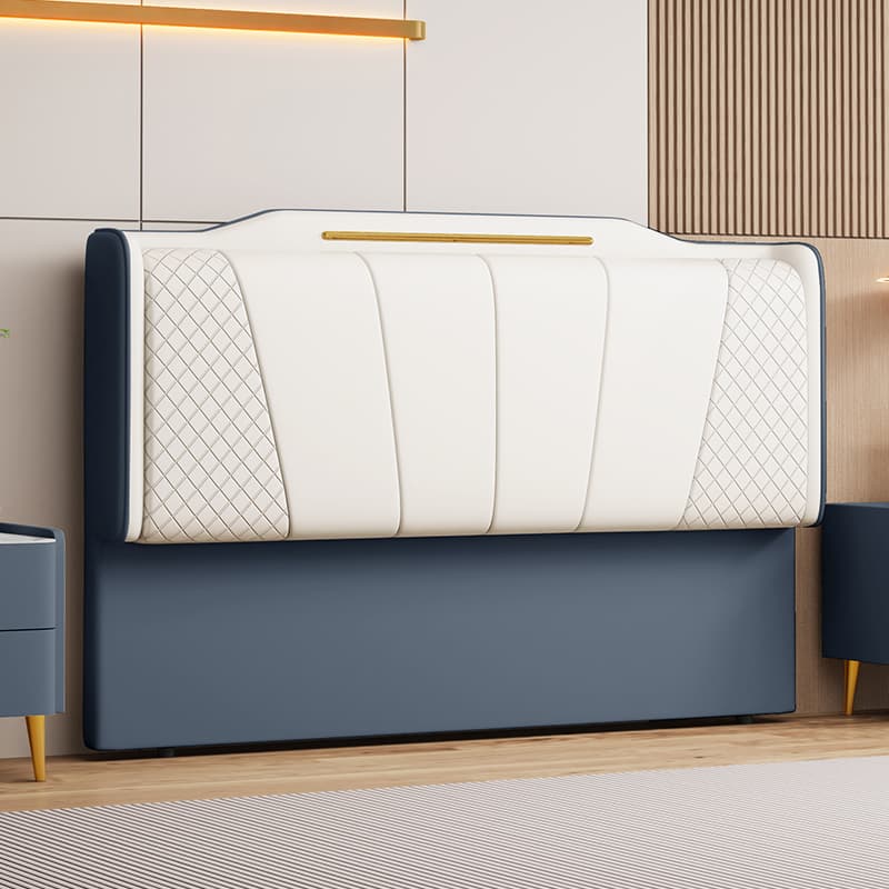 Casual Camelback Wood Panel With Legs & Sponge Cushion for Queen(60"W x 80"L)/Full(54"W x 75"L)/Twin(38"W x 75"L) Bed, Standard（36-55“） thumbnail 6