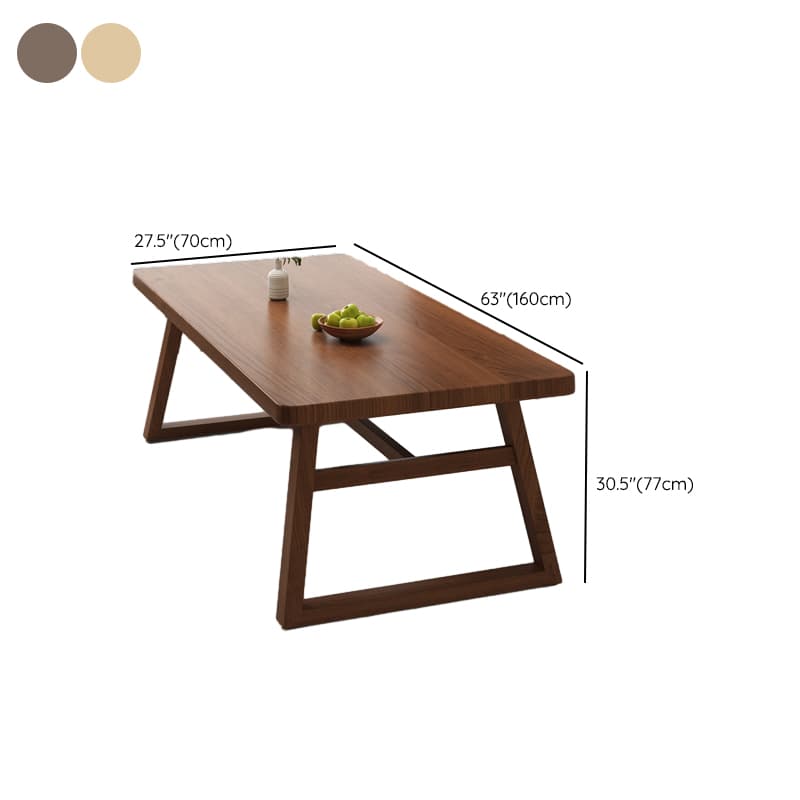 Rectangle Manufactured Wood Dining Table Set for 6/4 People with Padded Chairs, Back Support, and Brown Top thumbnail 15