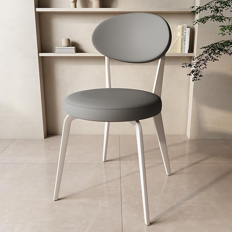 Dining Room Open Back Upholstered Dining Side Chair with Metal Frame thumbnail 2
