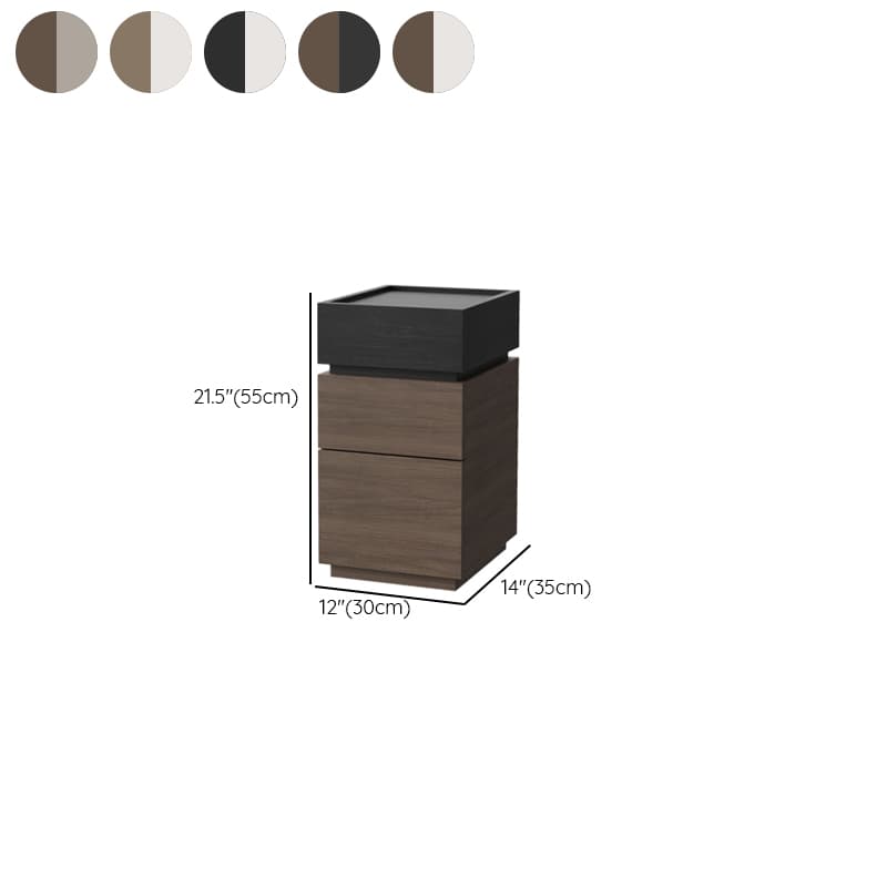 Modish Nightstand With Drawer Organization Featuring 3 Drawers and Laminate Countertop thumbnail 10