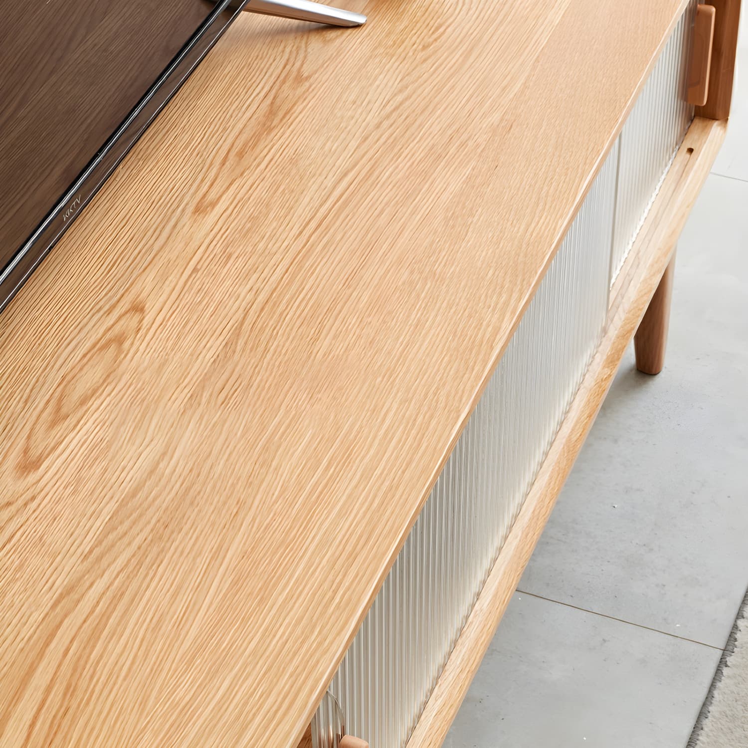 Scandinavian TV Stand with Low Height and the Cabinet Storage thumbnail 10