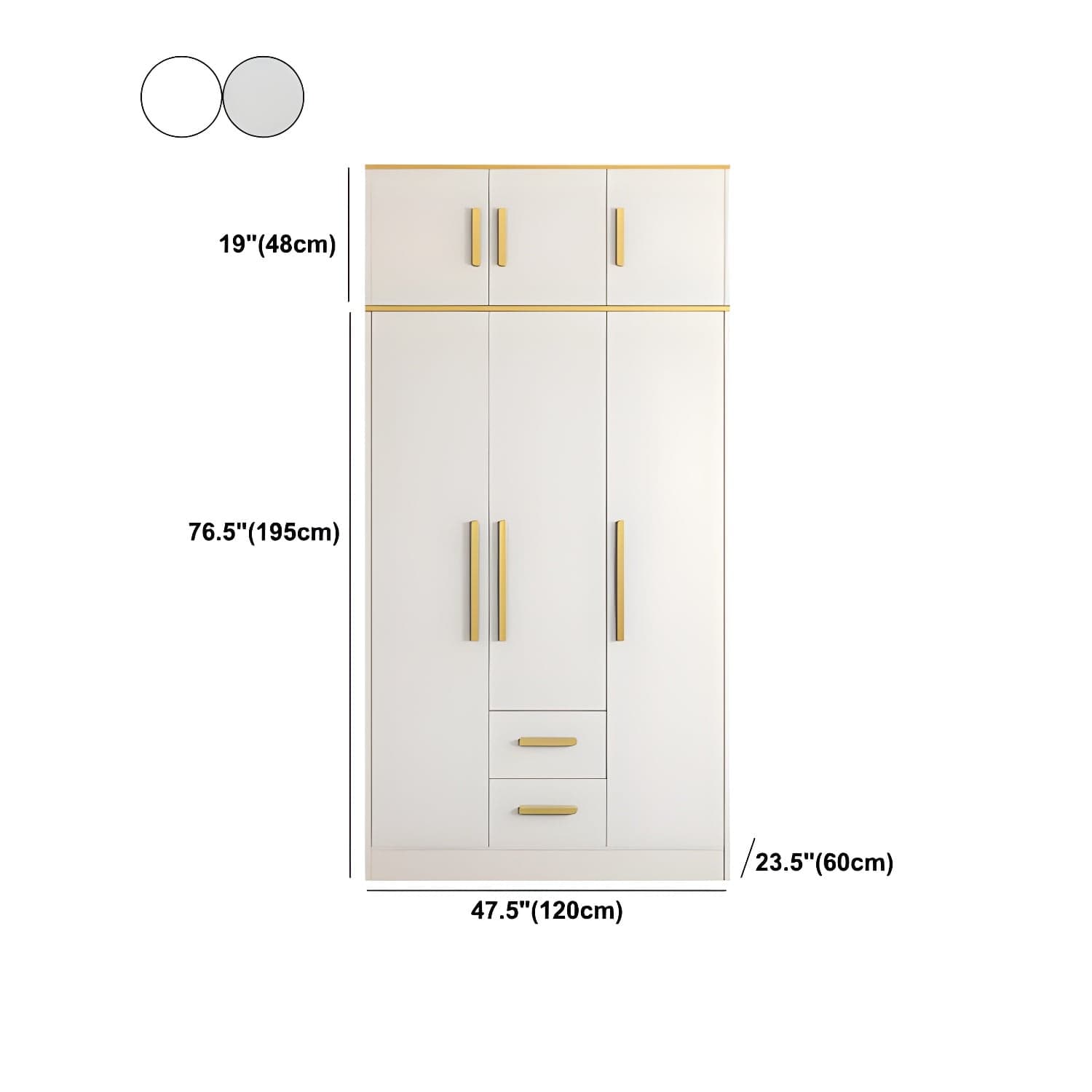 Contemporary Style Wardrobe Wooden Wardrobe Closet with Drawer thumbnail 25