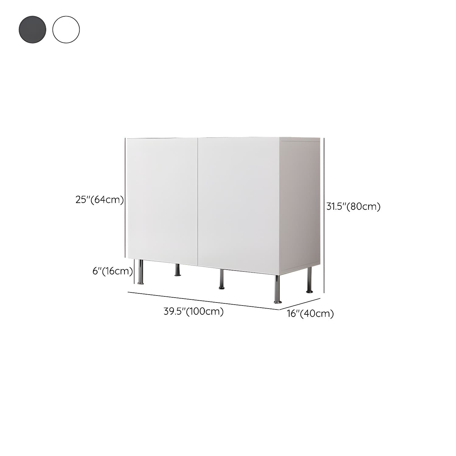 Adjustable Cabinets Sideboard Engineered Wood Sideboard for Living Room - image 13