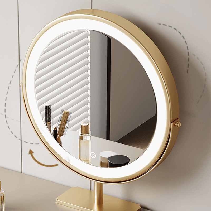Illuminating Vanity Set with Adjustable Touch & Adjustable Brightness, with Desk thumbnail 9