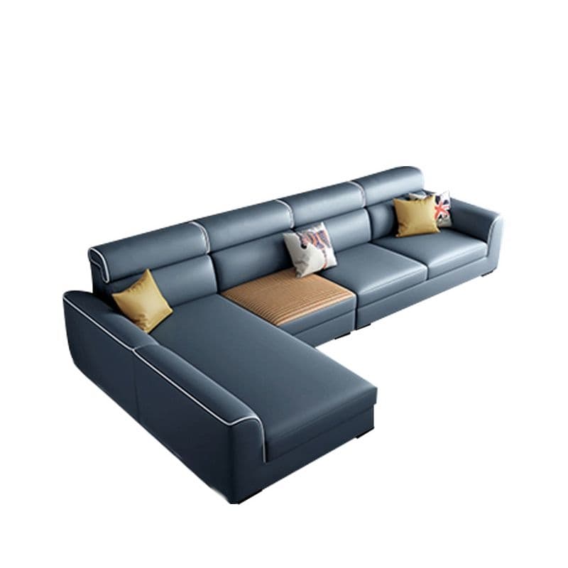 L-Shape Sofa Recliner in Lime Green/Tan/Coffee, Left Orientation thumbnail 1