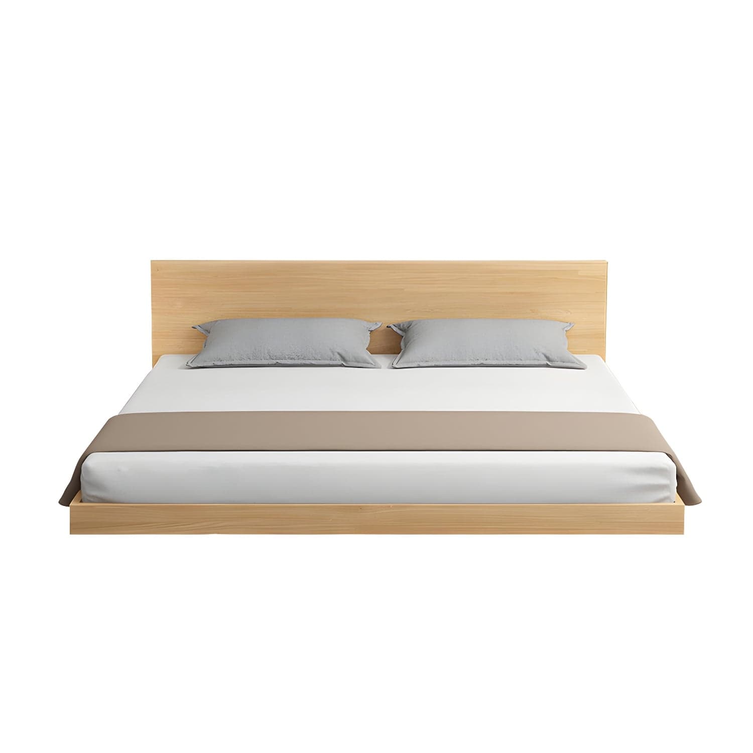 Solid Wood Platform Bed Mid-Century Modern Platform Bed Frame Mattress Included thumbnail 10