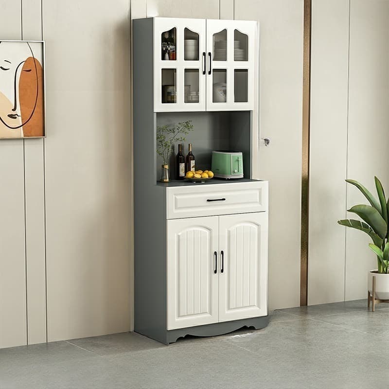 Narrow 15.7'' Wood Cabinets Open Storage with Adjustable Shelves Modern Sideboard/Credenza thumbnail 5