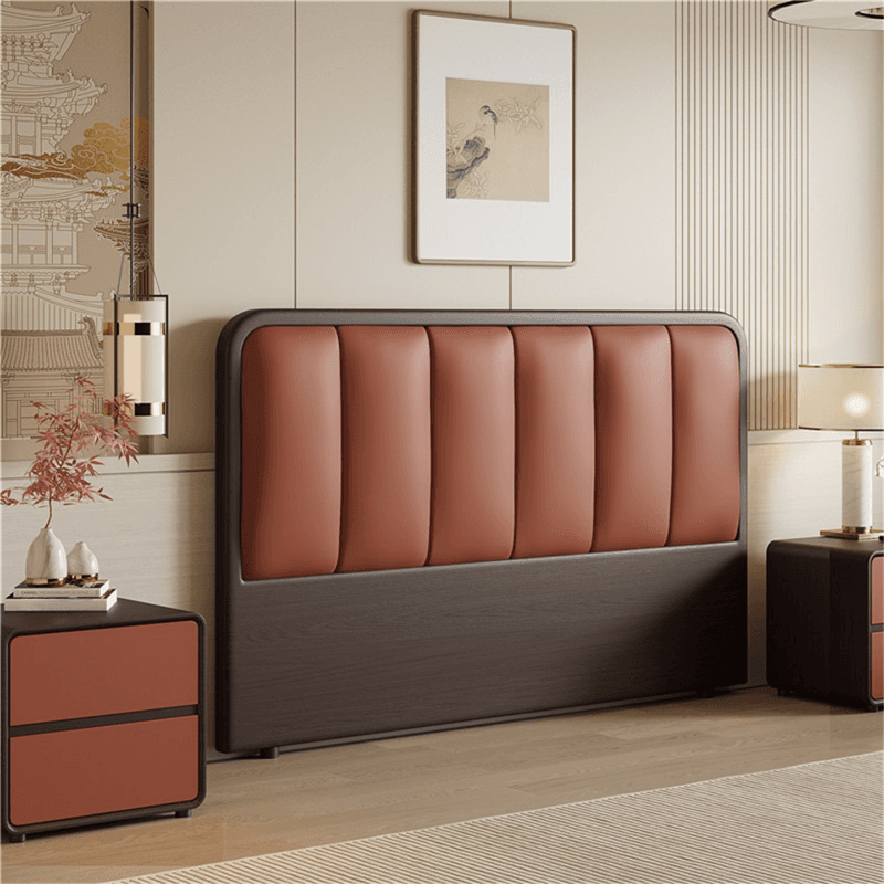 Modern Simple Style Panel Headboard in Natural Wood with No Distressing, Rectangle Shape for Twin XL/Queen/California King Bed, Featuring Sponge Upholstery and Standard Height thumbnail 7