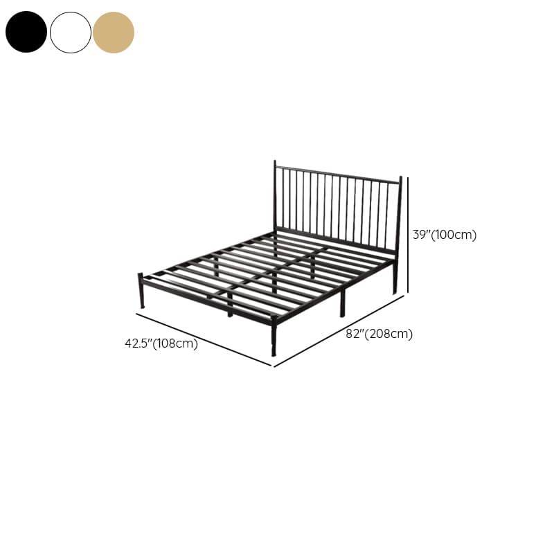 Solid Color Iron Slat Bed for Living Room thumbnail 12