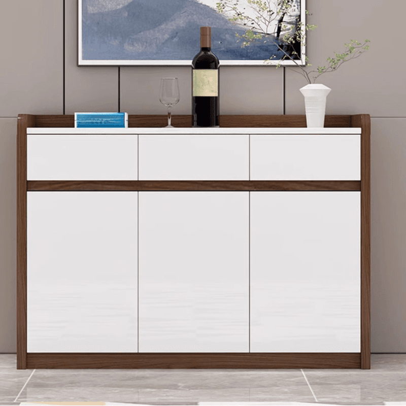 Minimalist Sintered Stone Buffet Table with 3 Drawers/Single Drawer, Closet, Standard/Wide/Narrow Size, Changeable Shelf, and 5 Doors/4 Doors/3 Doors thumbnail 2