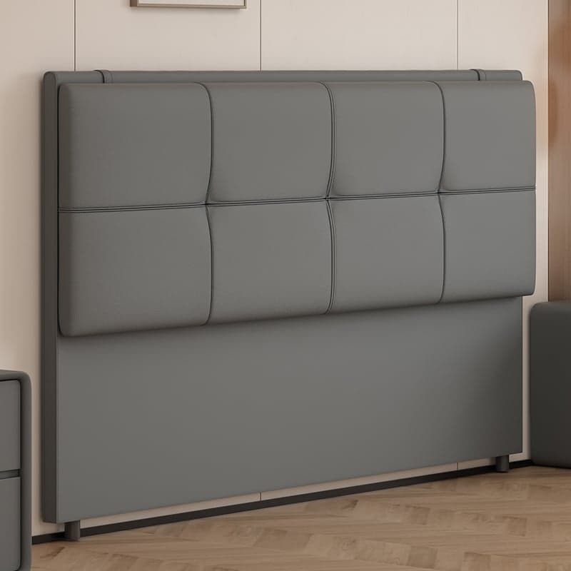 Art Deco Style Panel Headboard in Pine Wood with No Distressing, Rectangle Shape for Twin/King/Queen Bed, Featuring Sponge Upholstery and Standard Height thumbnail 4