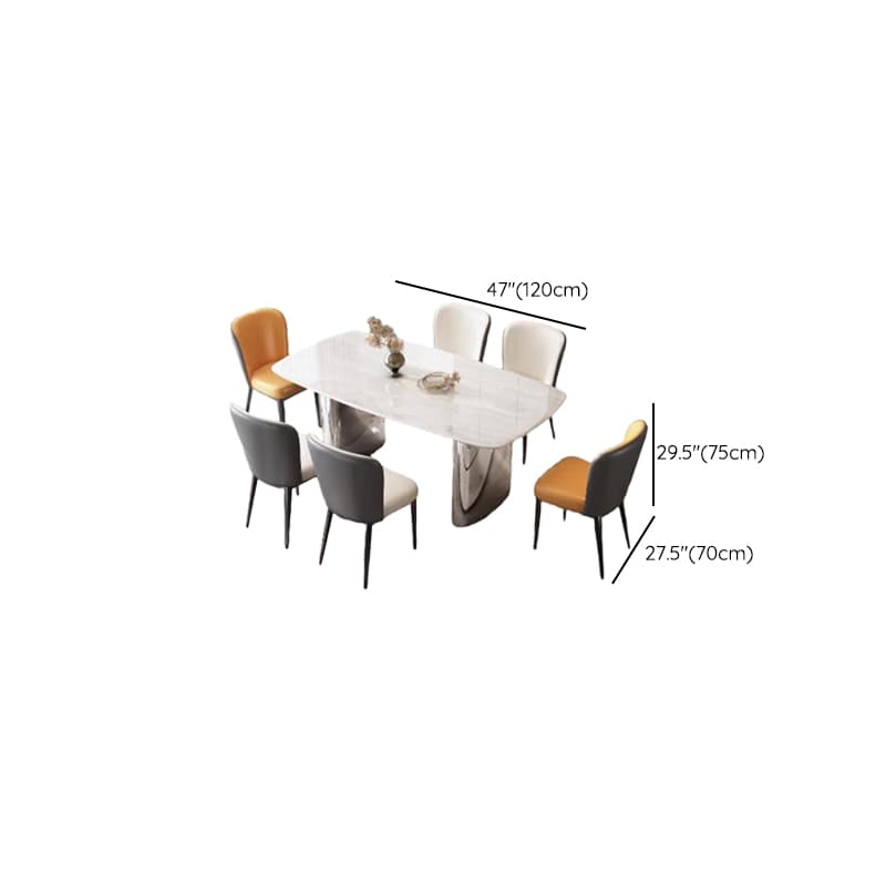Modern Simple Style Dining Table Set with 7 Pieces Included thumbnail 7