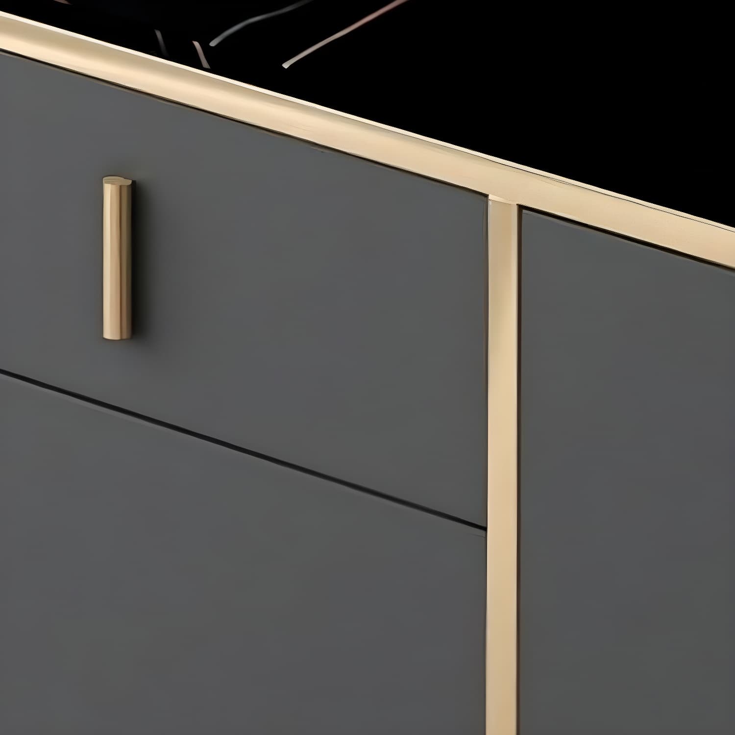 Modern Stone Buffet Sideboard with Doors and Drawers for Living Room - image 6